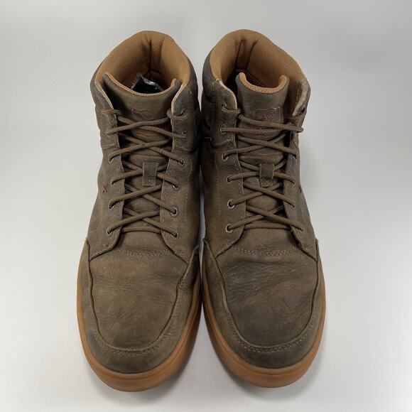 Twisted X Work 6” Shoes Kicks Leather Mens Size 11.5 W Wide Brown MCA0080 - Picture 10 of 11